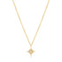 14kt Gold Opal and White Sapphire Star Necklace